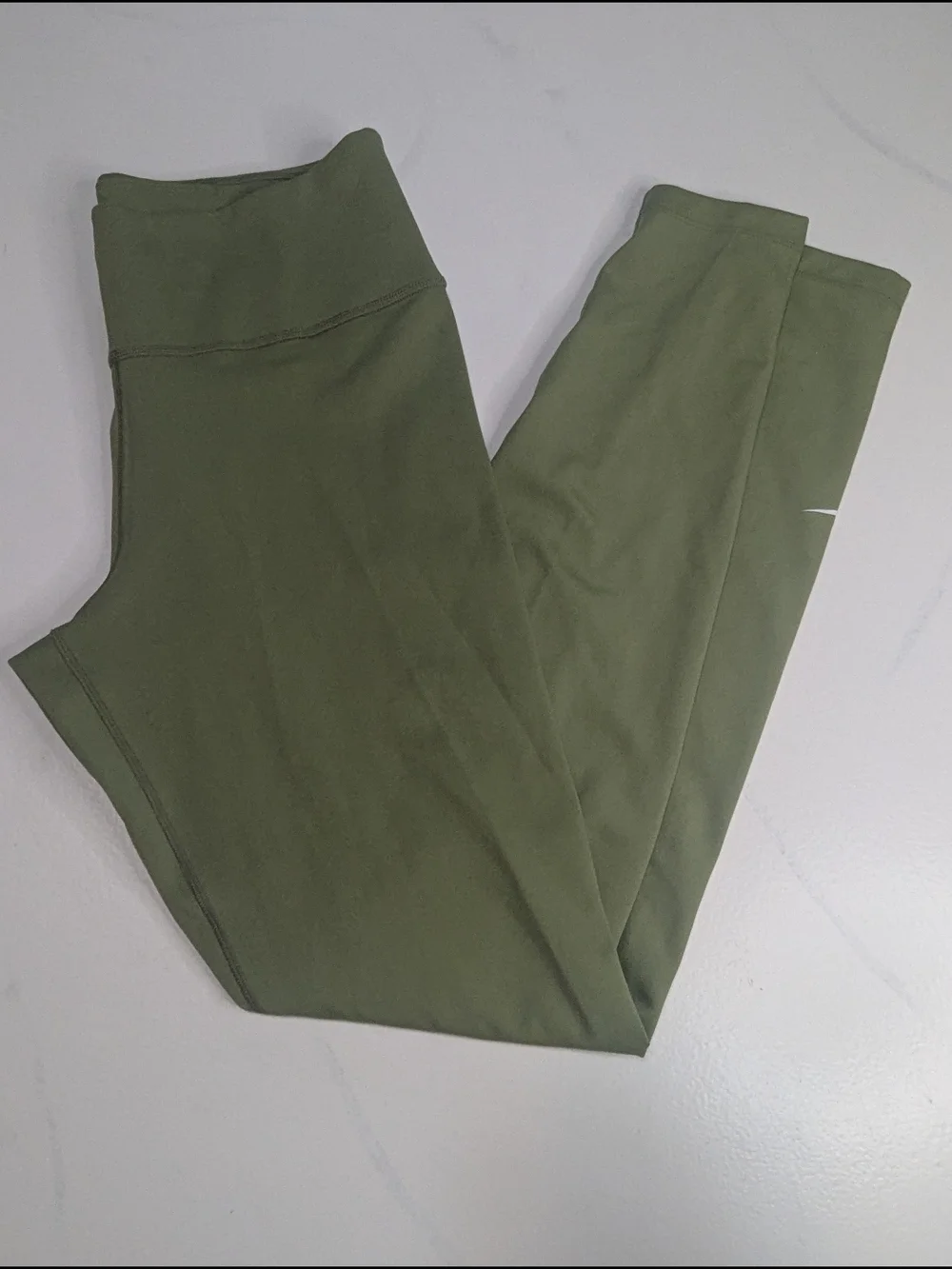 Women's Nike One Dri-Fit Leggings Green/White, Small